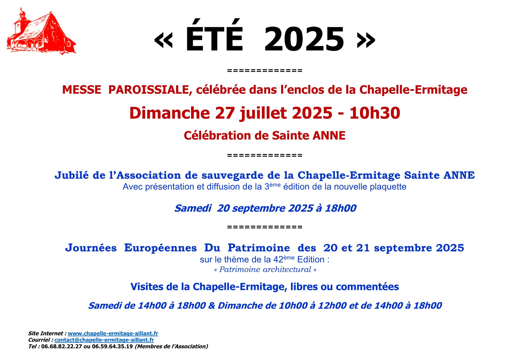 MANIFESTATIONS ETE 2025